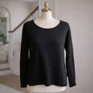 𝅺club Monaco 100% Cashmere Black Sweater Sz Small